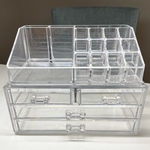 STACKING ACRYLIC MAKEUP ORGANIZERS